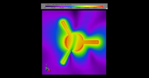 XFdtd画像を用いたフェライトサーキュレータ解析