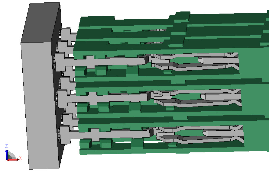 図2：3DモデルのXFdtdコネクター例