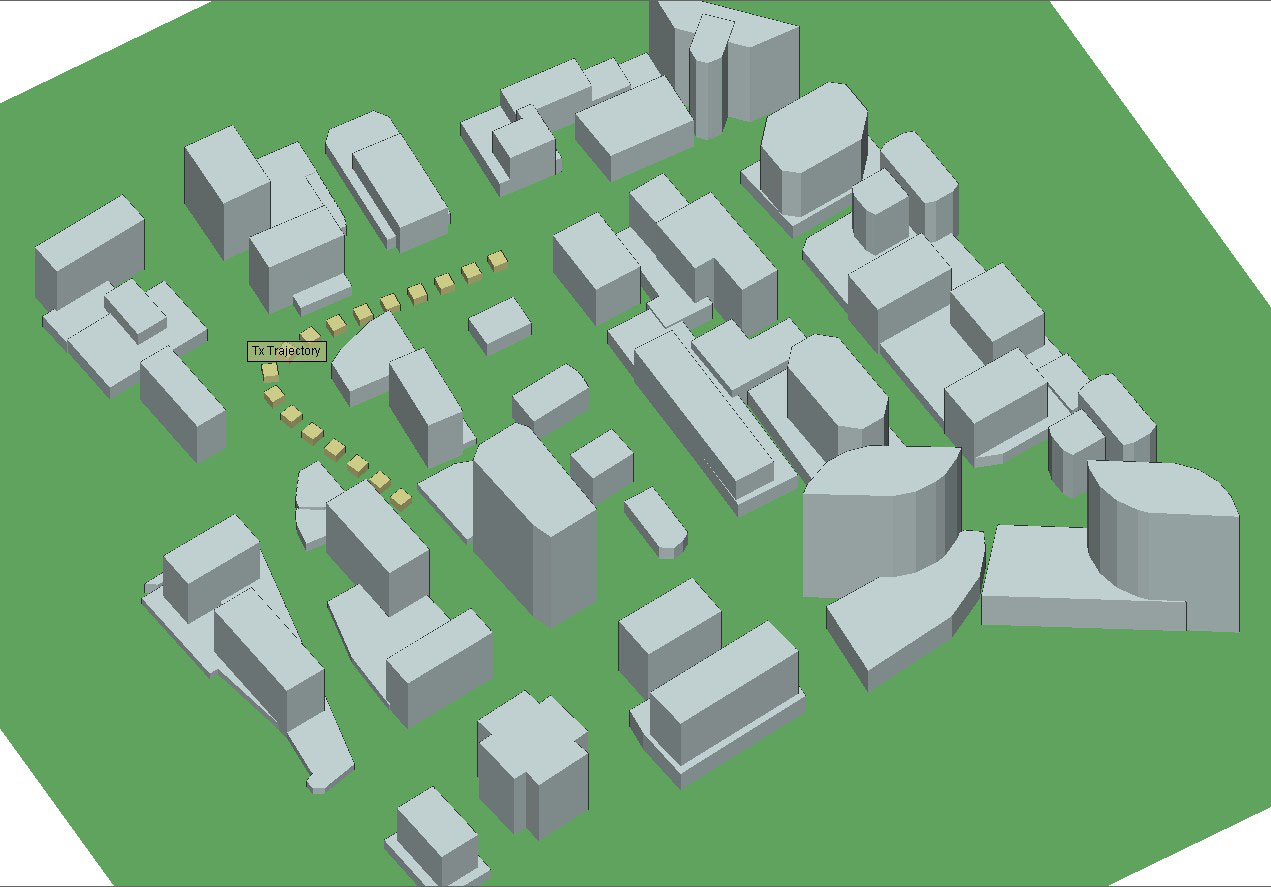 図3ロスリン市内の軌跡。