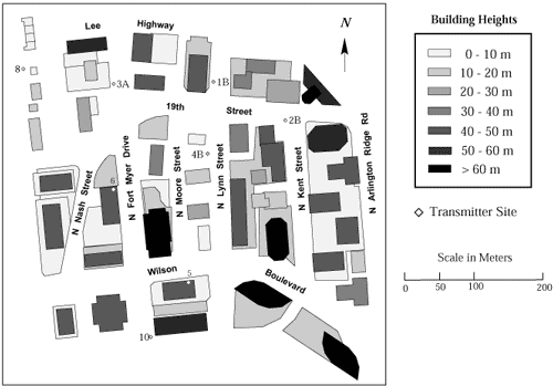 図1：送信所の多くを示すロスリンの高層ビルの平面図。 