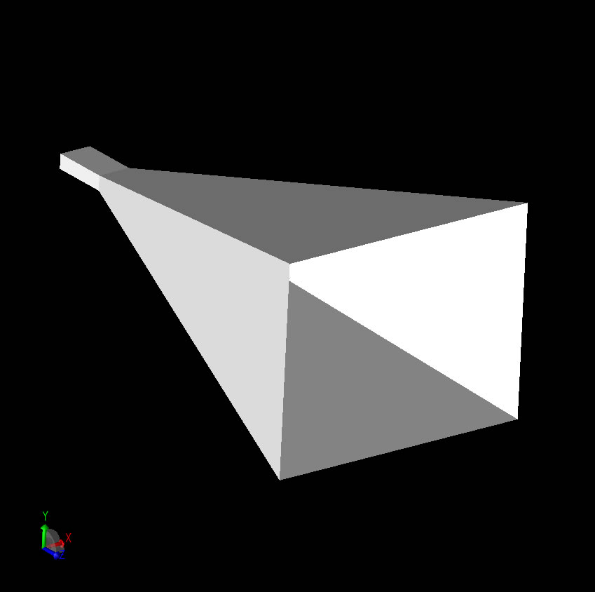  図1：XFに描かれたホーンの形状。